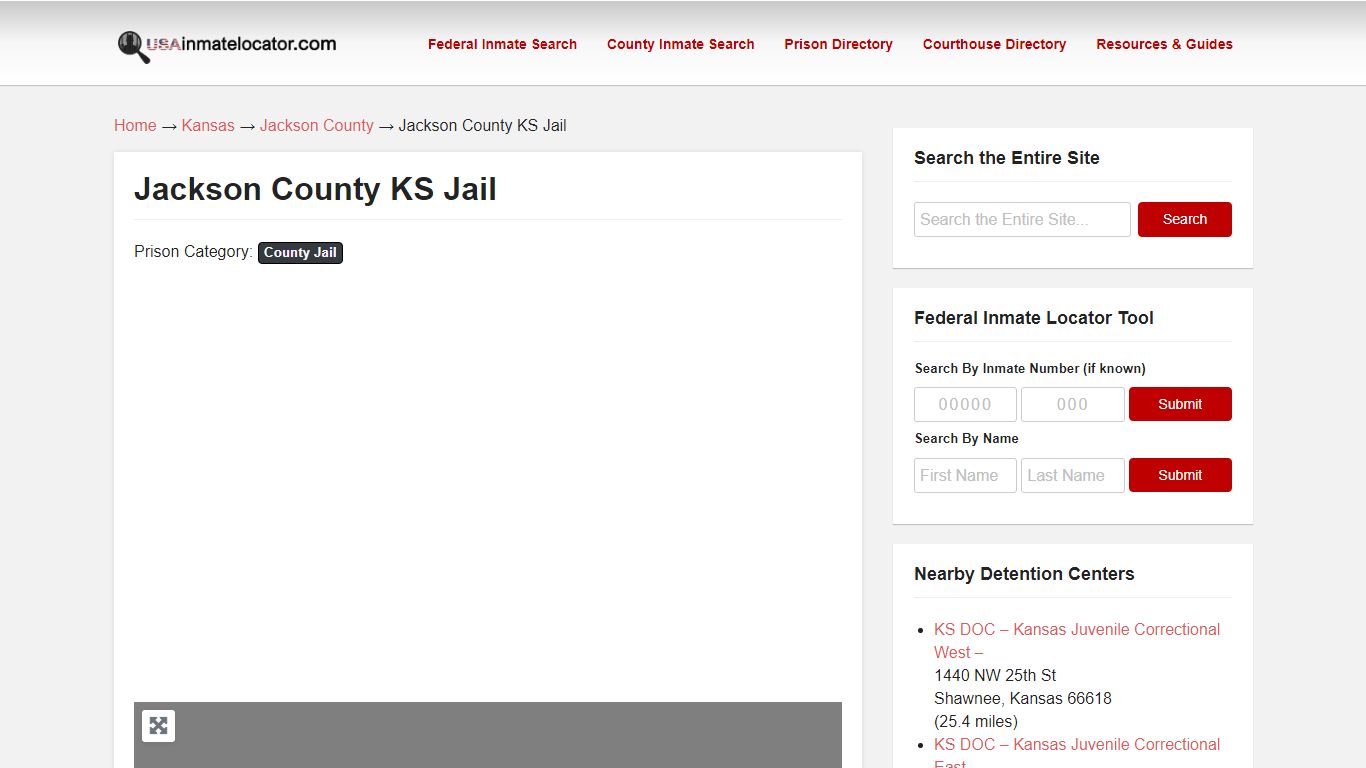 Jackson County KS Jail | USA Inmate Locator